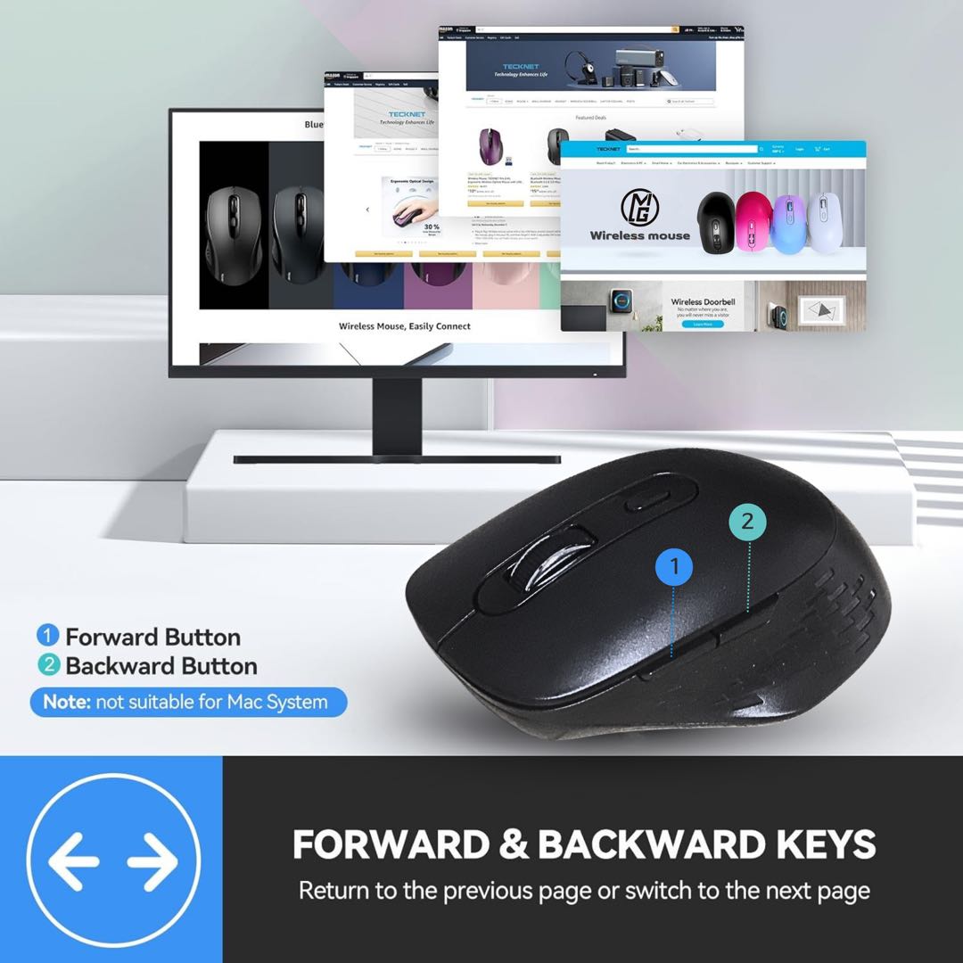 MG 2.4Ghz OPTICAL RECHARGEABLE WIRELESS MOUSE TYPE C COMPATIBLE FOR HOME OR OFFICE USE