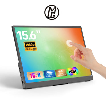 MG Monitor จอภาพพกพาแบบสัมผัส 1080P 15.6 IPS typeC HDMI ใช้งานร่วมกับ iPad PC Mac Phone Xbox Switch PS4 จอภาพพกพา